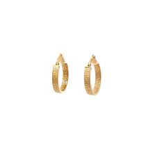 Experience a blend of elegance and tradition with our Italian-made 10k gold hoops. Adorned with Greek key symbols, these hoops offer a unique and eye-catching design. Their detailed craftsmanship makes them a standout addition to your jewelry collection. Available in mini, small, and medium versions allowing you to choose the perfect pair to suit your style. Heartstrings’ eco-friendly promise delivers jewelry and packaging that transform end-of-life materials into beauty for even the most discer Guitar String Jewelry, Unique Hoop Earrings, Eco Luxury, Timeless Aesthetic, Gold Jewelry Necklace, Back Jewelry, Gold Light, Key Design, Greek Key