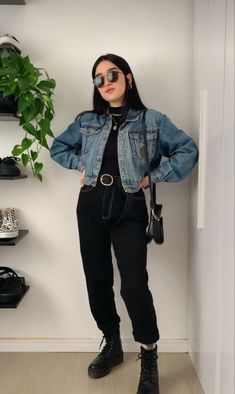 Fashion For 5’2 Women, Virgos Groove Outfit, Space Goth Fashion, Winter Outfit Ideas Midsize, Thrifted Outfits 2023, Girly Grunge Outfits Fall, Salem Summer Outfits, Edgy Rainy Day Outfit, Midsize Denim Jacket Outfit