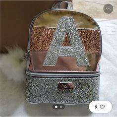 Justice Glitter Mini Backpack- Brand New- Never Used! School Glitter Backpack, School Backpack With Glitter Details, School Backpack With Glitter, Silver School Backpack, Trendy Silver Backpack For School, Silver Standard School Backpack, Justice Accessories, Backpack Brands, Mini Backpack