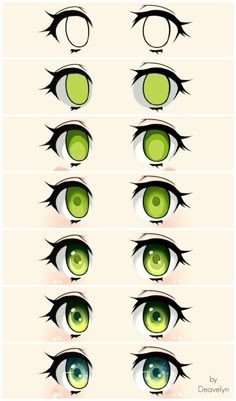 the different types of eyes and how to draw them in photoshopped with adobe