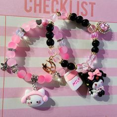 Sizzling hot deal! Anime Kitty Handmade Luminous Pink and Black Charm Bracelet for Women Girls | Chunky charms | 8MM Jewelry | Unique | Chic Women's Accessory, available at a unbeatable price of $14.00 Ignite the town!
#AnimeFanGiftIdea #TrendyAnimeFashion #CuteAnimeAccessory #LuminescentJewelry #UniqueAnimalCharm #PinkAndBlack #AnimeKittyJewelry #PastelGothJewelry #AnimeInspired #HandmadeBracelet Chunky Bead Bracelet Ideas, Bracelets With Large Beads, Anime Bead Bracelet, Glowing Bracelet, Anime Bracelet, Diy Friendship Bracelets Tutorial, Bff Bracelets, Cat Bracelet, Friendship Bracelets Tutorial