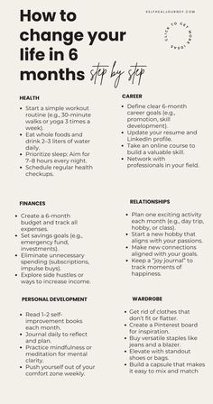 Set goals in 7 key areas with your vision board and get your life together. This guide will help you create the life you’ve always dreamed of in 6 months. Click for more depth and action plan. 2025 Must Haves, 6 Month Plan, Personal Development Plan Template, Get Your Life Together, Boom Shakalaka, Daily Journal Prompts, Becoming A Better You, Vision Board Goals, Self Development Books