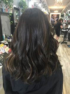 French Balayage Dark Hair, Dark Ash Brown Balayage, Light Black Hair, Espresso Hair Color, Dark Ash Brown, Dark Brown Hair Balayage, Ash Brown Balayage, Hair Projects, Dark Ash