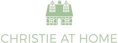 the logo for christe at home, a family - owned real estate development in west london