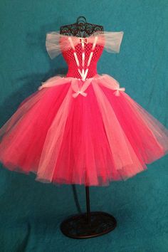 Sleeping Beauty Theme tutu dress Tutu Costumes Diy, Tulle Dress Diy, Princess Tutu Costumes, Disney Tutu, Kids Tutu Dress, Diy Tutus, No Sew Tutu, Costume Princess, Diy Tutu