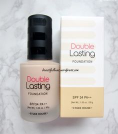 Etude House Double Lasting Foundation (1) Etude Makeup, Korean Foundation Products, Etude House Foundation, Etude House Etoinette, Etude House Lip Tint, Etude House Makeup, Etude House Eyeshadow, Dear Darling Tint, Etude House Moistfull Collagen