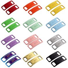 PRICES MAY VARY. 12 Colors in One | 24PCS Sneaker Shoe Lace Charms for Nike Air Force 1 (AF1) |The 12 colors include Matte Silver, Yellow, Fruit Green, Laser Gradient, Bright Gold, Light Blue, Orange, Red, Cherry Blossom Pink, Purple, Bean Paste Green, Black. These Vibrant Charms are a perfect replacement and bring life to your Air Force 1's High Quality Charms made with 24K Mirror Plating Colorful Shoe Lace Charms for Nike Air Force 1 These Vibrant Charms are a perfect replacement and bring lif Air Force 1 Colors, Nike Air Force 1 Accessories, Shoe Charms Af1, Air Force 1 Beads On Laces, Nike Air Force 1 Synthetic With Laces, Blue Synthetic Lace-up Nike Air Force 1, Air Force 1 High, Mirror Plates, Nike Air Force 1