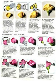 the instructions for how to make an origami flower with flowers and leaves on it