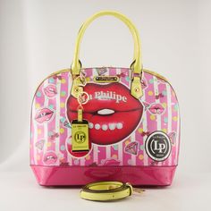 YELLOW (-Y) Flirty Aesthetic, Luxury Pink Bags With Floral Print, Oval Bag, Graffiti Bags Handbags, Pink Heart-shaped Bag With Heart Print, Multicolor Floral Print Top Handle Bag, Pink Heart-shaped Bag With Zipper Closure, Juicy Lips, Black B