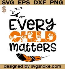 an orange and black sign that says, every child matters designed by svvsnake com