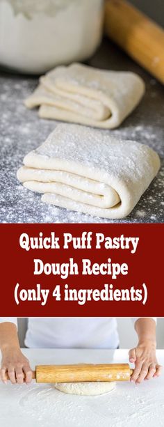 quick puff pastry dough recipe only 4 ingredients in this video you will learn how to make it