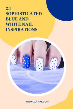 Transform your nails with our enchanting blue and white manicure ideas. Explore 23 elegant designs for inspiration. White Manicure Ideas, Blue And White Nail, Nails 23, Blue Ombre Nails, Blue And White Nails, White And Silver Nails