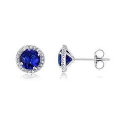 Sapphire Stud Earrings, Blue Sapphire Studs, Sapphire Earrings Studs, Sapphire Studs, China Jewelry, Halo Earrings Studs, Cheap Jewelry, Sapphire Earrings, Jewelry Holder