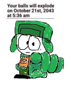 a drawing of a person with glasses and a green hat, holding a book in their hands