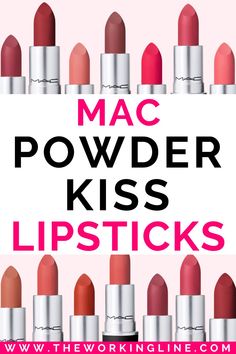 12 Best MAC Powder Kiss Lipstick Shades - Fair to Dark Skin Mac Powder Kiss Lipstick, Mac Lipstick Swatches, Drugstore Lipstick