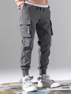 Gender: Men'sPants Type: Cargo Pants, Trousers, Cargo Trousers, Cropped PantsStyle: Classic StyleOccasion: Casual, DailyFabric: Polyester, CottonDesign: Elastic Waist, Multi PocketWaistline: Mid WaistElasticity: Micro-elasticSize Suggestion: select one size larger than usualPattern: PlainSeason: Spring, Fall, Winter, SummerPants Length: Full LengthFunction: Outdoor, SportsFit Type: Regular Fit Japanese Pants, Celana Kargo, Pants Elastic Waist, Black Cargo Pants