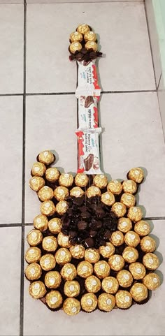 a bunch of chocolates that are on the ground