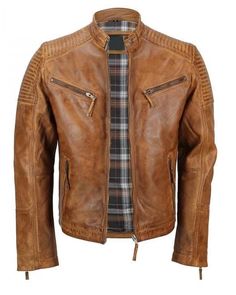 Mens Tan Vintage Biker Style Waxed Sheep Skin Fashion Jacket sold by Hammy Crafts on Storenvy Racers Jacket, Vintage Biker Style, Biker Coat, Sheep Skin, Vintage Biker, Jacket Zipper, Bike Style, Biker Style, Blue Jacket