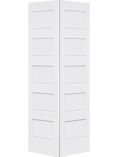 an open white door on a white background