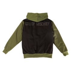 This heavy-duty jacket features a drawstring hood and elevated gold magnet rivet details of Loki’s helmet symbol on the side pockets. Mixed fabrics, such as a chenille patch of Loki’s symbol in green, against a contrast of darker fabric, will take you from day to night effortlessly. The green color, on the sleeves, creates a background for an elegant pattern of Loki’s snake symbol to take shape. On the back, a matte high-density screen print adds subtle dimension to the “God of Mischief” text. M Snake Symbol, S Symbol, God Of Mischief, Marvel Loki, Disney Dragon, Chenille Patch, The Jetsons, Danielle Nicole, Loungefly Bag