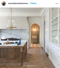 the kitchen is clean and ready for us to use in its new owner's home