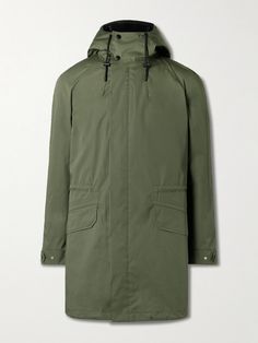 Built for the coldest months, the parka provides ultimate warmth and comfort. Yves Salomon's is made from cotton-blend twill and has a removable shearling lining, so it'll work across seasons. Yves Salomon Army Parka, Yves Salomon, Mens Outerwear, Outerwear Coats, Green Cotton, Mr Porter, Winter Coat, Parka, Porter