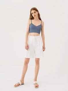 Editor's NotesThese PANDORA.FIT’s shorts are cut from durable cotton that hold its shape in a basic wide leg silhouette. They are high-waisted that make your legs slim and have two-pintuck detail at the front.- Basic wide leg silhouette- Two-pintuck detail at the front- High-waisted- DurableMeasurements(in.)S / M / L- Waist: 13.11 in. / 13.90 in. / 14.69 in.- Hip: 17.52 in. / 18.31 in. / 19.09 in.- Rise: 13.78 in. / 14.17 in. / 14.57 in.- Thigh: 12.80 in. / 13.58 in. / 14.37 in.- Leg opening: 12 Chic Bermuda Cotton Shorts, Chic Wide Leg Cotton Shorts, Cotton Bermuda Shorts With Built-in Shorts And Wide Leg, High-waisted Cotton Bermuda Shorts, Shorts Fit, Basic Shorts, Pin Tucks, Mens Outerwear, Men Shoes Size