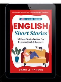 the book english short stories is shown on an ipad screen and it's cover