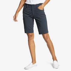 Women's Sightscape Horizon Bermuda Shorts | Eddie Bauer Luxury Women's Knee-length Bermuda Shorts, Long Shorts Outfits Women, Bermuda Shorts Outfits, Womens Bermuda Shorts, Bermuda Shorts Outfit, Womens Long Shorts, Bermuda Shorts Women, Shorts Outfits Women, Spring Clothes