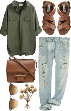 Comfortable Jeans Outfit, Comfy Jeans Outfit, Essentials Aesthetic, Mode Tips, Anna Campbell, Moda Jeans, Comfortable Jeans, Outfit Jeans, Green Shirt