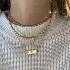 Large Bubble Name with Pave Outline Necklace – Stephanie Gottlieb Customizable Luxury Name Necklace, Honor Yourself, Stephanie Gottlieb, Diamond Outline, Bubble Necklaces, Name Initials, Rose Gold Chain, Letter Necklace, Significant Other