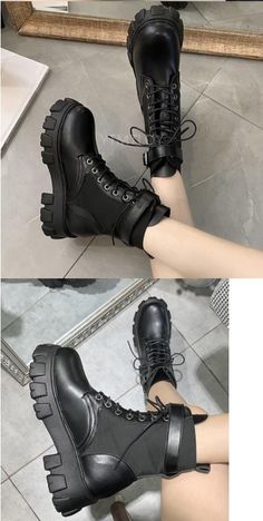 Goth Combat Boots, Black Platform Combat Boots, Combat Boots Aesthetic Grunge, Black Combat Boots Women, Combat Boots Aesthetic, Fashion Combat Boots, Boots Aesthetic, Chunky Combat Boots, Combat Shoes