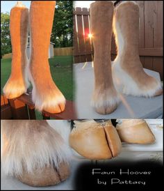 faun cosplay hooves - Google Search Faun Hooves, Satyr Costume, Faun Costume, Hoof Boots, Hoof Shoes, Diy Kostüm, Costume Tutorial