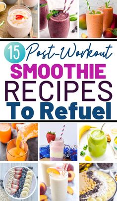 the top ten post workout smoothie recipes to refuel