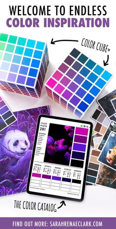 the color catalog is open and ready to be used on your ipad or tablet, as well as other items