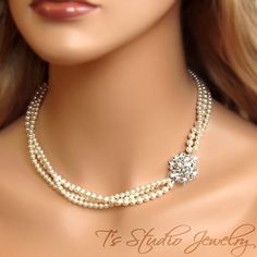 Hey, I found this really awesome Etsy listing at https://www.etsy.com/listing/60952134/3-strand-pearl-bridal-necklace-with Exquisite Pearl Necklace With Elegant Design For Wedding, Exquisite Pearl Wedding Necklace, Exquisite Pearl White Wedding Necklace, Exquisite Bridal Necklace With Elegant Design For Wedding, Exquisite Silver Pearl Necklace For Wedding, Jewelry Necklace Simple, Bridal Cuff, Bridal Pearl Necklace, Bridal Choker