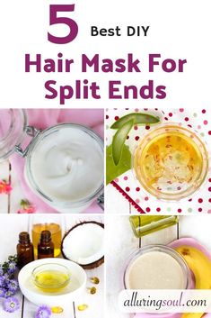 Diy Hair Mask For Split Ends, Hair Mask For Split Ends, Mask For Split Ends, Split End Hair Mask, Best Diy Hair Mask, Blond Rose, Overnight Hair Mask, Banana Hair Mask, Diy Hair Mask For Dry Hair