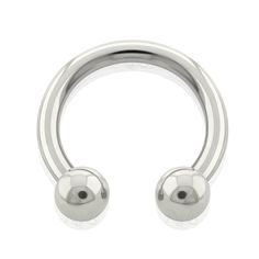 Sold as a Single Piece Implant Grade Titanium Internally Threaded Horseshoe Ring with Balls, Omega Circular Gauge: 16g (1.2mm) & 14g (1.6mm) Diameter: 5/16" (8mm), 3/8" (10mm), 7/16" (11mm), 1/2" (12mm) Beads: 3mm & 4mm COMMONLY WORN IN: EARLOBES, SENSITIVE LOBES, STRETCHED LOBES, CARTILAGE, HELIX, CONCH, DAITH, ROOK, TRAGUS, EYEBROW, SEPTUM, LIP LOBE, NOSE, HORSESHOE, SMILEY, SPIDER BITES, SNAKE BITES, RING, RINGS, BODY JEWELRY, BODY PIERCING, PIERCINGS Our 16g - 14g Horseshoe Rings, Omega Circ Helix Rings, Helix Ring, Stretched Lobes, Circular Barbell, Horseshoe Ring, Red Opal, Extreme Close Up, Septum Jewelry, Daith Piercing