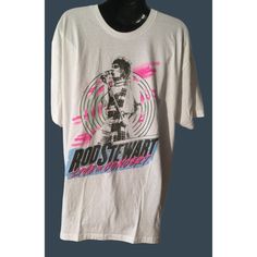 New! Rod Stewart LIVE In Concert XXL White T-shirt Mens Unisex shirt was just added to eBay. Check it out! #eBay #eBaySeller Hip Hop Short Sleeve Shirt With Sublimation Print, Unisex T-shirt For Concerts, Concert Shirt With Screen Print And Short Sleeves, Band Merch Cotton Shirt For Festival, Hip Hop Short Sleeve Shirt For Concert, Cotton Band Merch Shirt For Festival, Short Sleeve Concert Shirt With Screen Print, Short Sleeve Shirt With Screen Print For Concert, Hip Hop Style Short Sleeve Shirt For Concerts