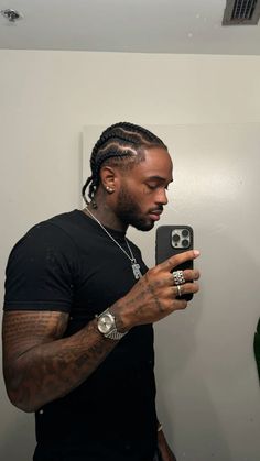 Braids For Boys, Dreadlock Hairstyles For Men, Black Men Haircuts, Dark Skin Men, Black Men Hairstyles, Black Photography, Beautiful Curly Hair