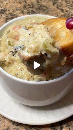 Carman Wilken on Instagram: "This Creamy Chicken and Wild Rice Soup needs to be in your life! #soup #goodsoup #soupseason #fall #comfortfood #easyrecipe #dinner @bensoriginalna"