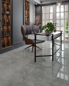 Minimalist Tiles Living Room, Grey Tiles Living Room Ideas, Floor Ceramics Ideas, Living Room Grey Tiles, Gray Ceramic Tile Floor, Gray Tile Kitchen Floor, Gray Tiles Living Room Floor, Grey Tile Floors, Modern Tiles For Living Room Floor