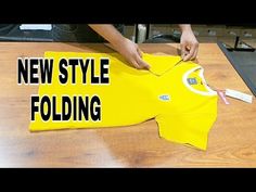 Shirt Folding Trick Drawers, T-shirt Folding Hacks, Tshirt Folding Hack Travel, How To Fold Laundry To Save Space, Folding Tee Shirts Drawers, Tee Shirt Folding Hack, How To Fold A T Shirt To Save Space, Folding Tee Shirts Videos, T Shirt Folding Ideas