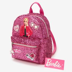 Barbie Backpack, Barbie Bag, Girl School Supplies, Glitter Backpack, Sequin Backpack, Mini Mochila, Car Birthday, Barbie Birthday, Barbie Party