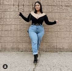 Denise Mercedes, Look Grunge, Chubby Fashion, Jeans Boots, Elegante Casual, Plus Size Fashion For Women, Curvy Girl Outfits, Curvy Girl Fashion, Curvy Outfits