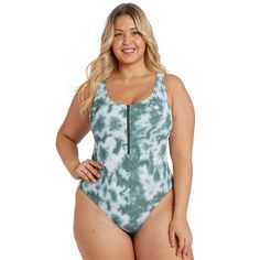 Give your beach-look a little extra zip with this Cyn & Luca zip-up one-piece swimsuit.Click on this WOMEN'S GUIDE to find the perfect fit and more! Give your beach-look a little extra zip with this Cyn & Luca zip-up one-piece swimsuit. Click on this WOMEN'S GUIDE to find the perfect fit and more! FEATURES Scoopneck Moderate coverage Soft, stretchy fabric moves with you Fully lined Soft bra cups WirelessFABRIC & CARE Nylon, spandex Lining: poyester Hand wash Imported Size: 1X. Color: White. Gend Stretch Swimwear With Zipper Closure For Summer, Stretch Beachwear Swimwear With Zipper Closure, Casual Beach Swimwear With Zipper Closure, Casual Stretch Swimwear With Zipper Closure, Casual Summer Swimwear With Zipper Closure, Zipper Closure Swimwear For Beach, Summer Beach Swimwear With Zipper Closure, Juniors Swimwear, Plus Swimwear