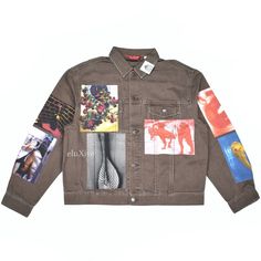 NWT Supreme Daido Moriyama Photo Print Denim Trucker Jacket Brown L AUTHENTIC | eBay Daido Moriyama, 5 Pictures, Supreme Logo, Supreme Box Logo, Battle Jacket, Engraved Metal, Denim Trucker Jacket, Print Denim, Cool Outfits For Men