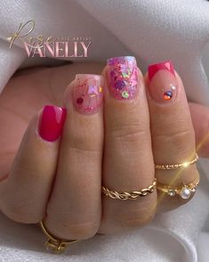 Ombre Gel Nails, Nail Time, Girly Acrylic Nails, Creative Nail Designs, Uñas Acrilicas, Dope Nails, Short Acrylic Nails, Creative Nails