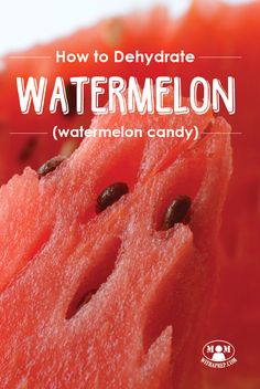 how to dehydraate watermelon and use it in the kitchen or at home