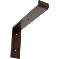 a metal shelf bracket on a white background